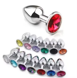 Primal Desires Metal Butt Plugs with Jewel Primal Desires Metal Butt Plugs with Jewel