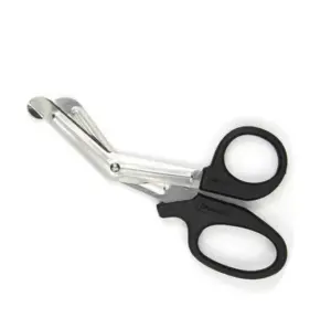EMT Safety Scissors - Black with Silver Blades