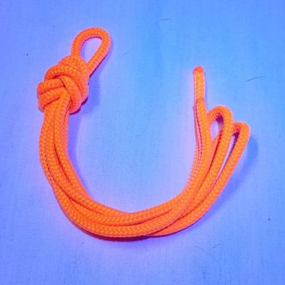 Primal Desires - 6mm Polyester Double Braided Shibari Rope - UV Orange (under black light)