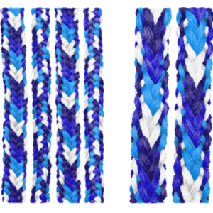 Primal Desires 6mm Blue Camoflague Polyester Double Braided Shibari Rope - Single Lengths