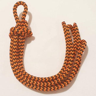 Primal Desires 6mm UV Orange & Black Halloween Polyester Double Braided Shibari Rope - Kits