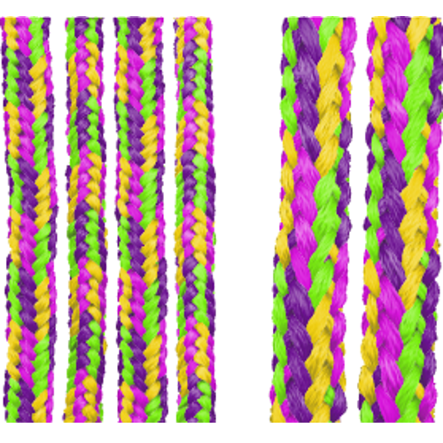 Primal Desires 6mm Polyester Double Braided Shibari Pride Rope (Lesbian - Style 1) Primal Desires 6mm Polyester Double Braided Shibari Pride Rope (Lesbian - Style 1)