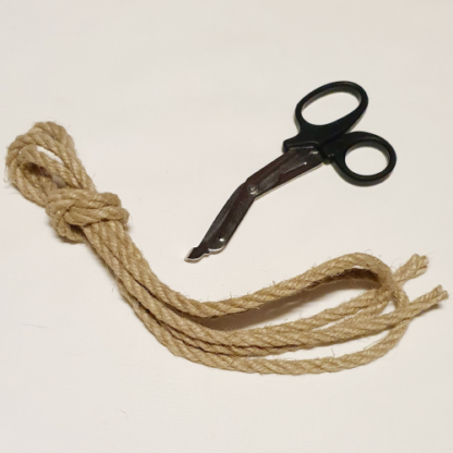 Primal Desires 6mm Hemp Shibari Rope with EMT Scissors