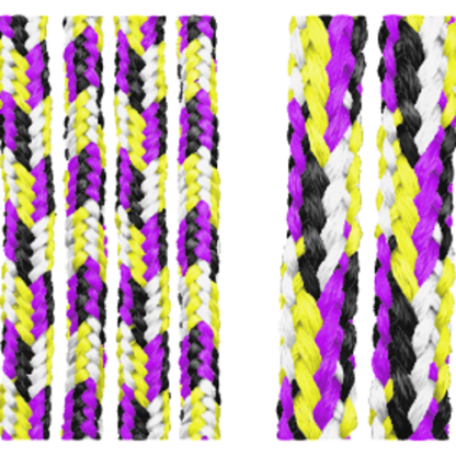 Primal Desires 6mm Polyester Double Braided Shibari Pride Rope (Non-Binary)