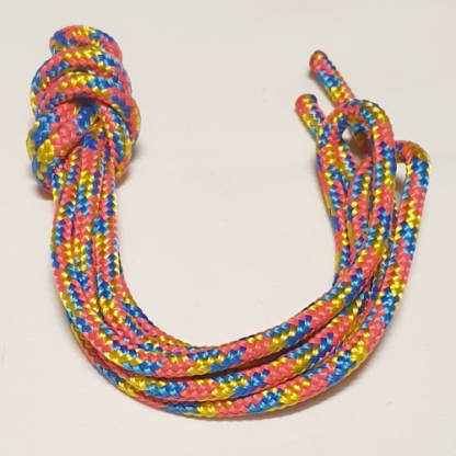 Primal Desires 6mm Polyester Double Braided Shibari Pride Rope (Pansexual)