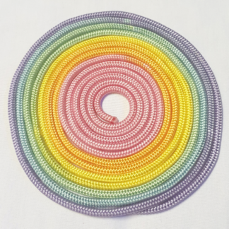 Primal Desires 6mm Pastel Rainbow Ombre Polyester Double Braided Shibari Rope - Kits