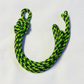 Primal Desires 6mm UV Green & Black Halloween Polyester Double Braided Shibari Rope - Kits