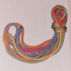 Primal Desires 6mm Vibrant Rainbow Ombre Polyester Double Braided Shibari Rope